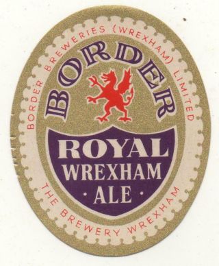 Old Beer Label/s - Uk - Border Coronation