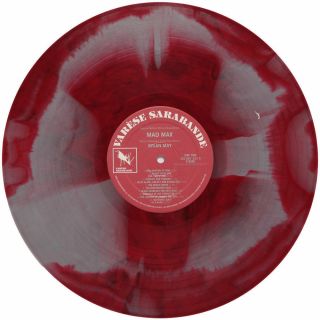 Mad Max Soundtrack Brian May LP Red & Gray Haze Vinyl 2
