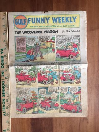 Gulf Oil Funny Weekly Comic 102 1935 Gulf Refining Co Pittsburgh Pa