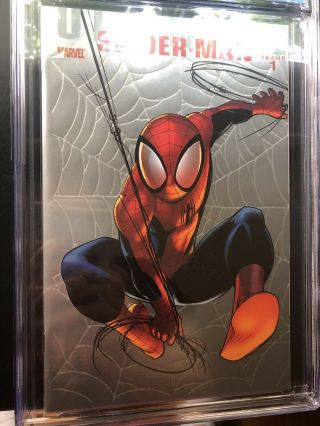Ultimate Comics Spider - Man 1 Cgc 9.  8 2009 Silver Foil Edition Key 1st Movie