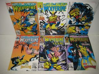 Marvel Comics Presents 117 - 122 Vf/nm (wolverine Vs Venom) Sam Kieth