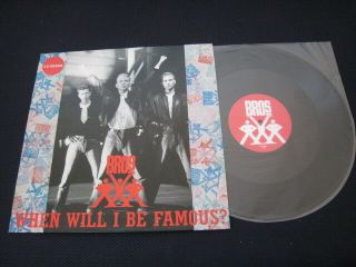 Bros When Will I Be Famous? Japan Promo Only Vinyl 12 Inch Single Matt Goth