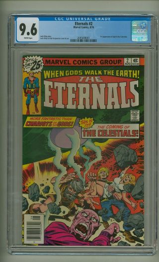 Eternals 2 (cgc 9.  6) White Pages; 1st App.  Ajak And Celestials; Kirby (c 24558)