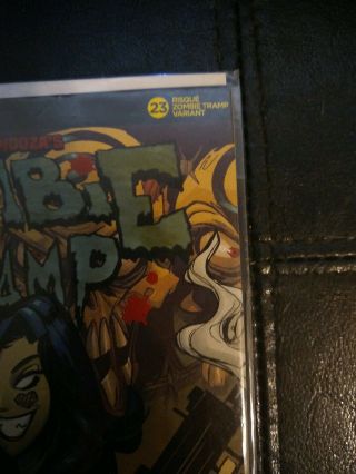 ZOMBIE TRAMP 23 RISQUE variant ACTION lab comics NM signed by Dan Mendoza  4