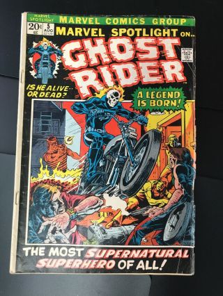 Marvel Spotlight 5 1st Appearance Ghost Rider John Blaze Gd,  / Vg - Bronze Age