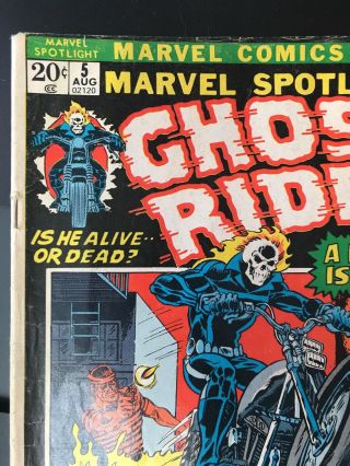 Marvel Spotlight 5 1st Appearance Ghost Rider John Blaze GD,  / VG - Bronze Age 2