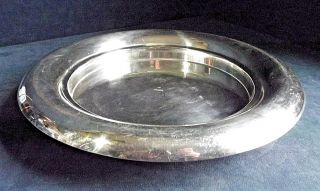 Good Large Silver Plated Art Deco Platter Tray / Bowl C1930