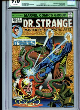 Doctor Strange 1 Cgc 9.  6 Qualified White Pages