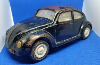 Vintage Tonka Volkswagen Beetle Bug Black Metal Car 52680 Toy Vw