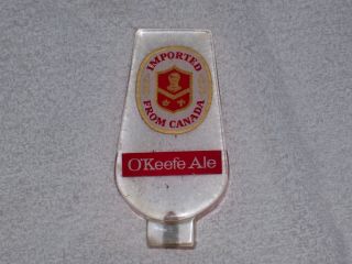 Vintage O`keefe Ale Beer Tap Handle - - - Acrylic