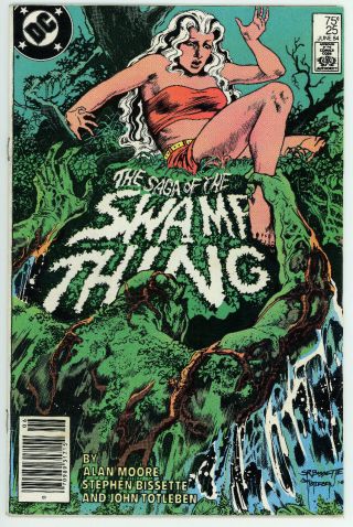 Saga Of The Swamp Thing 25 (dc,  June 1984) Vintage Comic Book Hellblazer Cameo