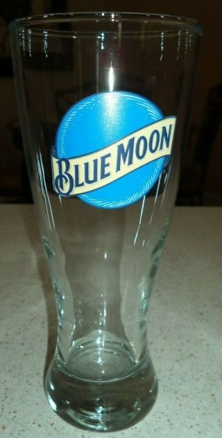 Blue Moon Beer 12 Oz Pilsner Glass