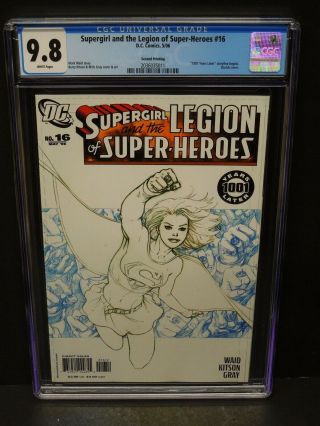 Supergirl And Legion Of - Heroes 1 2006 Cgc 9.  8 Wp Sketch Variant 2nd Print