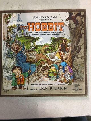 J.  R.  R.  Tolkien - The Hobbit (1977) Vinyl Record Set Poster Iron - Ons Nm