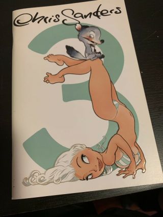 Chris Sanders Sketchbook 3 (2009,  Second Edition From 2013,  Signed)
