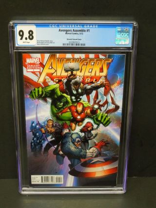 Marvel Avengers Assemble 1 2012 Cgc 9.  8 Wp Marc Silvestri Variant Cover