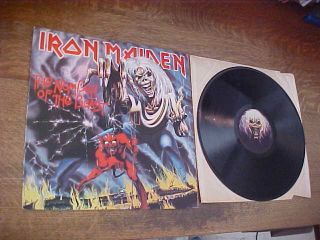 Iron Maiden Lp 1982 The Number Of The Beast 1st Press Harvest Ex Disc