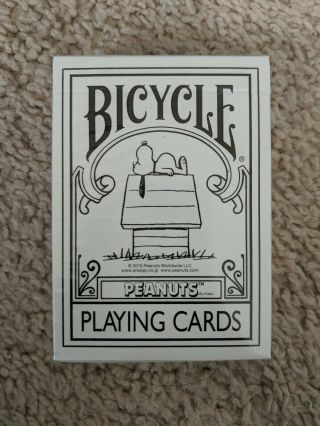 Snoopy Peanuts Rare Bicycle Playing Cards