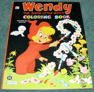 Vintage Wendy The Good Little Witch Coloring Book From 1959
