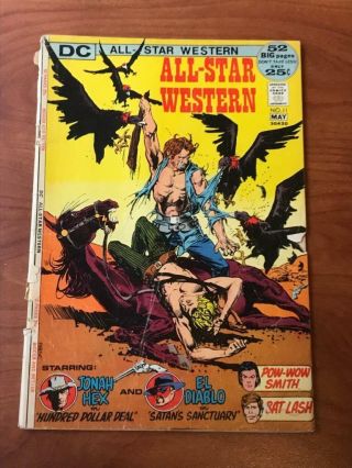 All - Star Western 11 2nd App Jonah Hex Dc Comics 1972 Gd