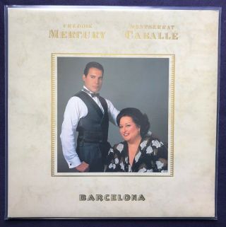 Queen / Freddie Mercury Barcelona Lp Vinyl Album - 1st Pressing