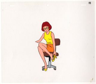 The Real Ghostbusters Animation Art Janine Melnitz Cel