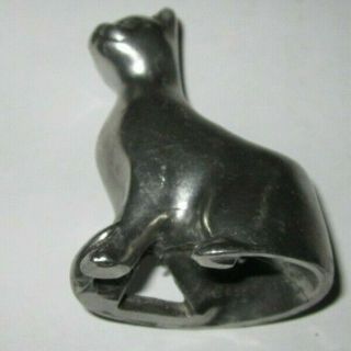 Pewter Cat Pin Cushion Made By Seagull Canada