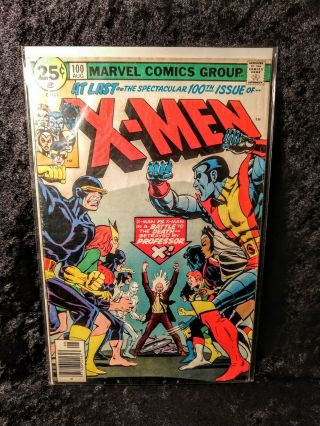 The X - Men 100 (vol.  1) August 1976 Old Team Vs F/vf 7.  0