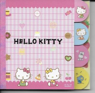 Sanrio Hello Kitty Notepad H Tabbed Sheets