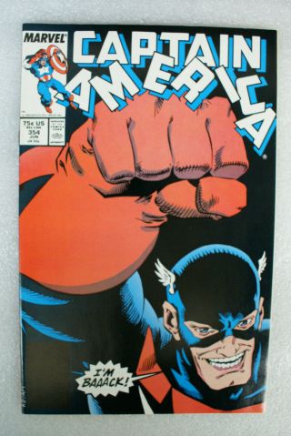 Captain America 354 1st App Of U.  S.  Agent John Walker Vf,  8.  5 Marvel 1989