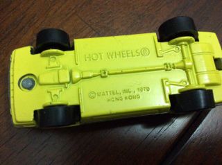 Hot Wheels 1979 Yellow Turbo Mustang Hong Kong Blackwall 2