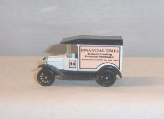 Mj7 Matchbox - L.  E.  - Mb44 - 1921 Model " T " Ford - White - Financial Times - No Box