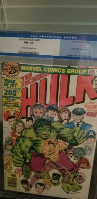 The Incredible Hulk 200 - Cgc Graded 9.  4