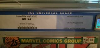 The Incredible Hulk 200 - CGC Graded 9.  4 2