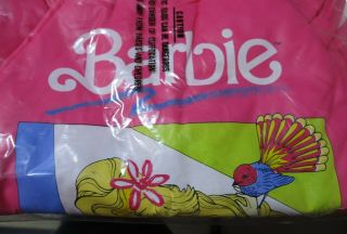 Rare Vintage 1990 Barbie Girl Pink Bean Bag Chair Skin Mattel Lewco