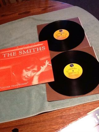 The Smiths Louder Than Bombs.  Sire 25569 Double Lp.  Near