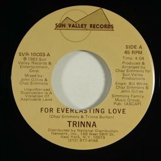 Trinna " For Everlasting Love " Modern Sweet Soul 45 Sun Valley Mp3
