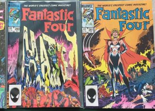 Fantastic Four 280 281 (1st Appearance Malice,  Daredevil,  John Byrne) 1985