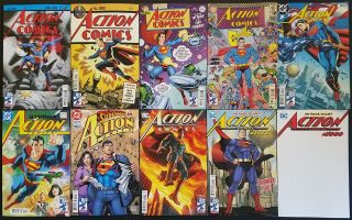 Action Comics 1000 All 10 Cover Set Lee Cho Steranko Allred Rude Jurgens Bermejo