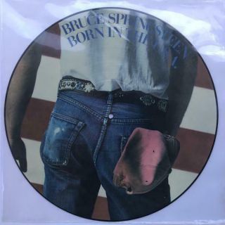 Bruce Springsteen Born In The U.  S.  A.  Rare Uk Picture Disc Lp Vg,