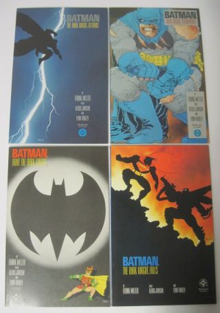 Complete Set Batman The Dark Knight Returns 1 - 4 Dc Comics Limited Series Miller