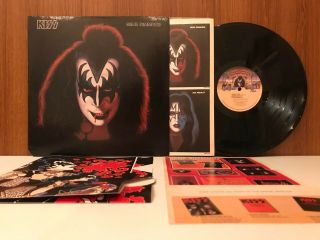 Kiss Gene Simmons Lp Us Vinyl Nblp7120 Casablanca Poster Tickets