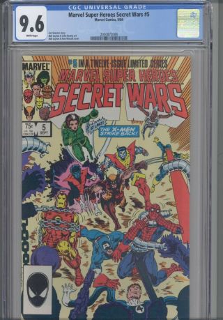 Marvel Heroes Secret Wars 5 Cgc 9.  6 1983 Marvel Jim Shooter : Frame