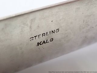 Massive Antique Edwardian Kalo Chicago Arts Crafts Sterling Silver Napkin Ring 2
