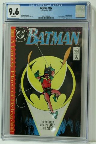 Batman 442 Cgc 9.  6 White Pages.  1st Appearance Of Tim Drake In Robin Costume