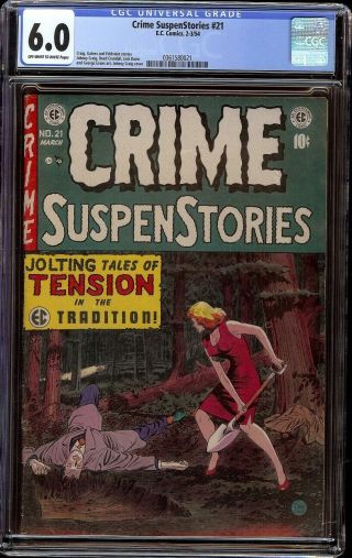 Crime Suspenstories 1 Cgc 6.  0 Ow/w (ec,  1957) Johnny Craig Cover
