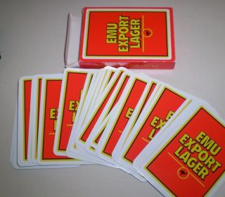 Pack Of Playing Cards - Emu Export Lager