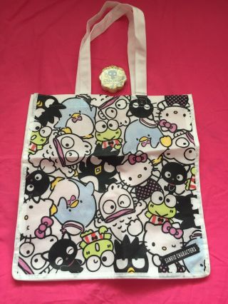 Vintage Sanrio Hello Kitty Keroppi Chococat Tuxedo Bag Purse Wash Cloth