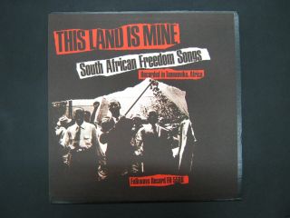 This Land Is Mine South African Freedom Songs Tanganyika Folkways Fh 5588