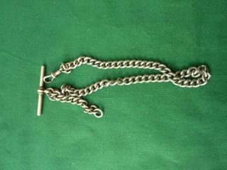 Vintage Silver Watch Fob Chain